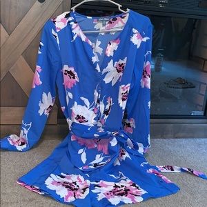 Polyester longsleeve short romper